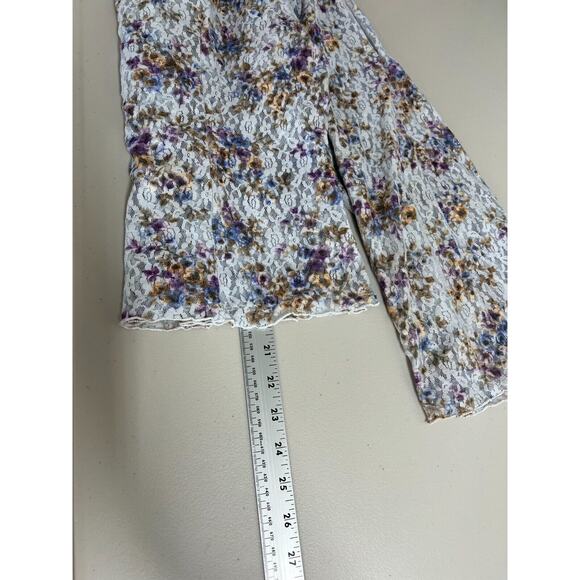 Vintage Y2K French Atmosphere Lace Top Womens Size XL Ruffle Button Up USA Made - Picture 9 of 11